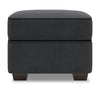 Pouf personnalisable Roll de Sofa Lab de 24 po fabriqué au Canada en tissu d’apparence lin - gris Pax Pepper