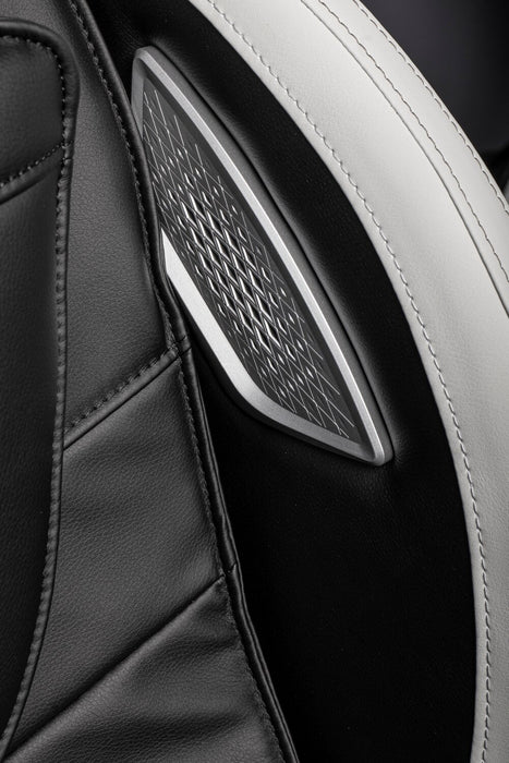 Fauteuil de massage Urban de Panasonic de 29,5 po en tissu d’apparence cuir avec Bluetooth et port USB - noir