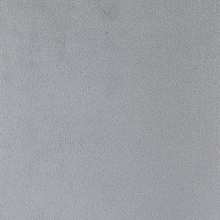 Pouf de rangement Phebe de 16,5 po avec base à bordures argentée - gris