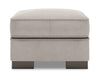 Pouf personnalisable Track de Sofa Lab de 24 po fabriqué au Canada en tissu d’apparence lin - gris Pax Slate
