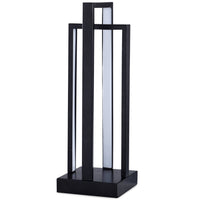 Lampe de table Kieran de 21 po noire à DEL