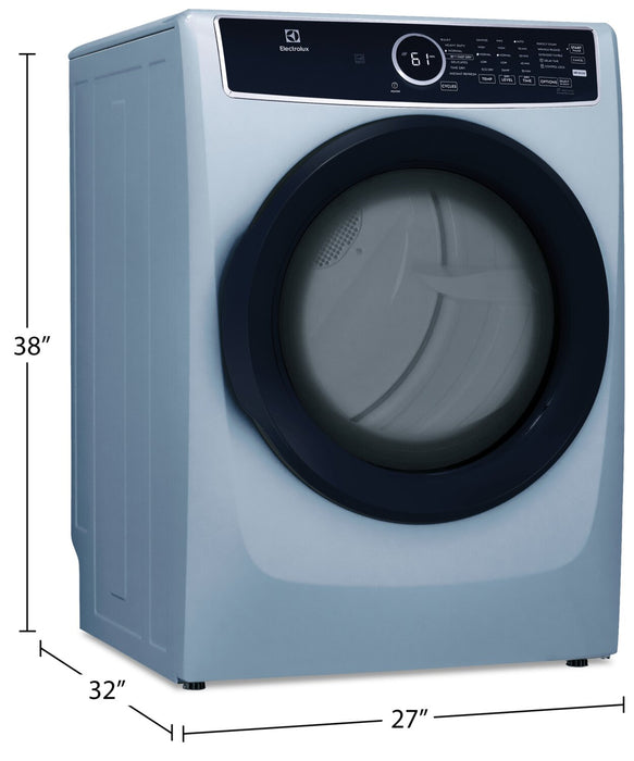 Sécheuse à gaz Electrolux de 8 pi³ avec vapeur - bleu glacier - superposable - ELFG7437AG
