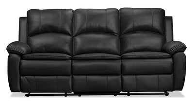 Chandler Leath-Aire Reclining Sofa - Grey