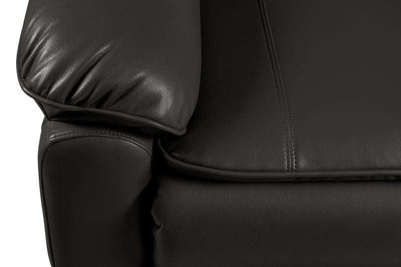 Fauteuil à inclinaison électrique Chandler de 37 po en tissu d’apparence cuir - gris