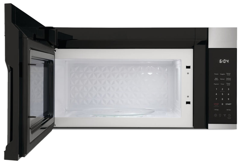 Four à micro-ondes à hotte intégrée Frigidaire de 1,8 pi³ avec cuisson par capteur et options de cuisson préréglées - acier inoxydable - FMOW1852AS