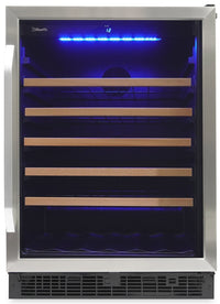 Refroidisseur à vin Stilton de Silhouette de 5,7 pi³ et de 23,8 po à 1 porte - acier inoxydable - SW…