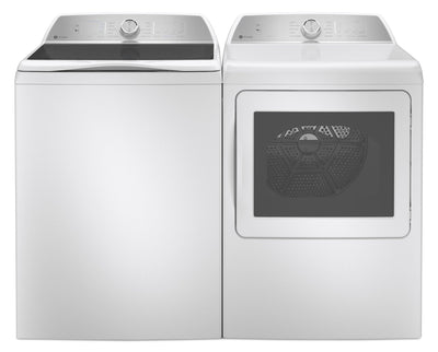 GE Profile 5.8 Cu. Ft. Top-Load Washer and 7.4 Cu. Ft. Electric Dryer - White