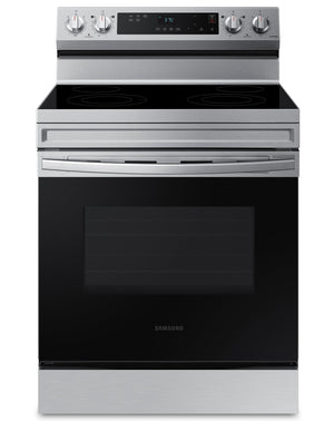 Cuisinière intelligente électrique amovible Samsung de 6,3 pi³ avec nettoyage à la vapeur - acier inoxydable - NE63A6111SS/AC