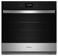 Four mural simple électrique Whirlpool de 4,3 pi³ et de 30 po avec convection véritable - acier inox…