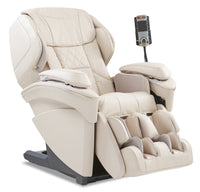 Fauteuil inclinable de massage Real Pro ULTRAMC Prestige de Panasonic de 35,4 po en cuir synthétique de qualité supérieure - beige