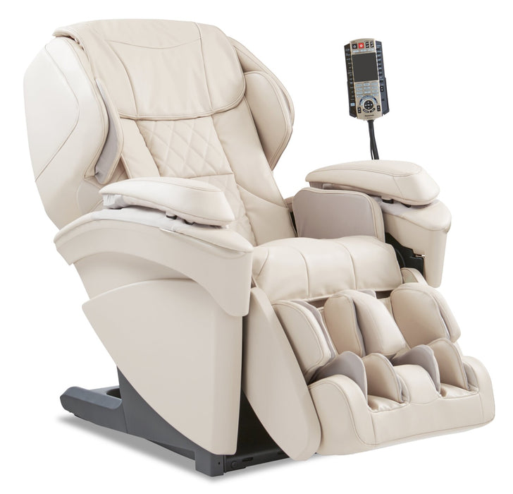 Fauteuil inclinable de massage Real Pro ULTRAMC Prestige de Panasonic de 35,4 po en cuir synthétique de qualité supérieure - beige