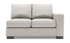 Causeuse de droite Track de la collection Sofa Lab - Luxury Silver