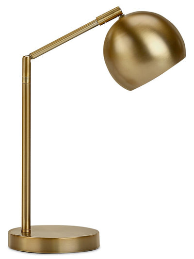 19" Gold Metal Desk/Task Lamp|Lampe de travail et de bureau de 19 po en métal doré
