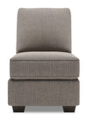 Fauteuil sans accoudoirs Roll de la collection Sofa Lab - Luna Smoke