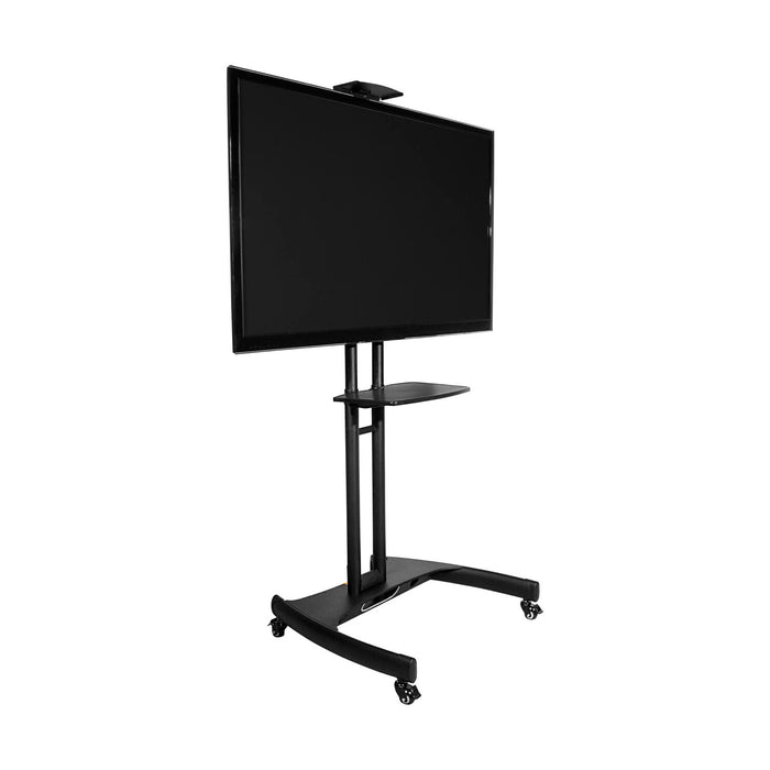 Chariot mobile pour téléviseur Kanto MTM65PL à hauteur réglable avec tablette réglable - noir