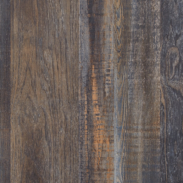 Ensemble de chambre à coucher Abby 6 pièces avec lit de rangement latéral, commode, miroir, table de nuit, lumière DEL et port USB, brun - format lit simple