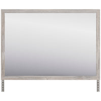 Miroir de commode de chambre à coucher Zen, à fixer au meuble ou à suspendre au mur - gris