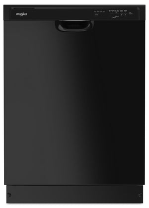 Lave-vaisselle encastré Whirlpool de 24 po et de 57 dBA avec commandes à l’avant - noir - WDF341PAPB
