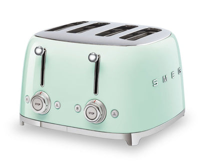 Smeg 4-Slice Long-Slot Toaster - TSF03PGUS|Grille-pain Smeg à fentes longues pour 4 tranches - TSF03PGUS