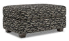 Pouf de rangement personnalisable The Trunk de Sofa Lab de 39 po fabriqué au Canada en tissu - Peppercorn multicolore