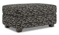 Pouf de rangement The Trunk de Sofa Lab de 39 po fabriqué au Canada en tissu - Peppercorn multicolore