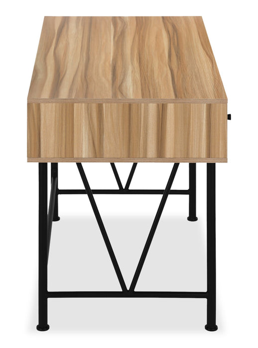 Bureau Shia de 47,25 po à 3 tiroirs - naturel