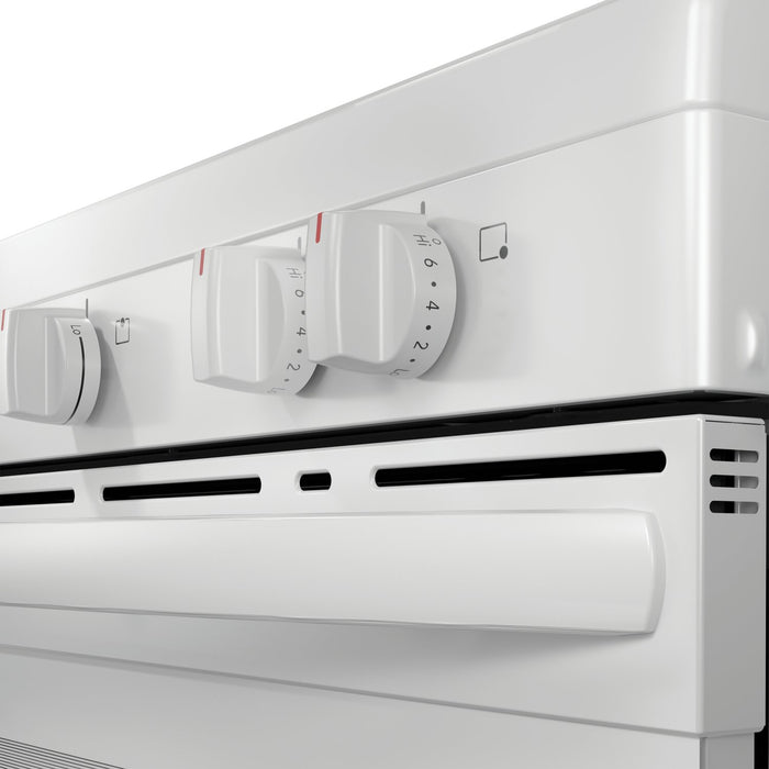 Cuisinière électrique Frigidaire de 5,3 pi³ avec élément à ébullition rapide et surface de cuisson à 5 éléments - blanche - FCRE305CBW