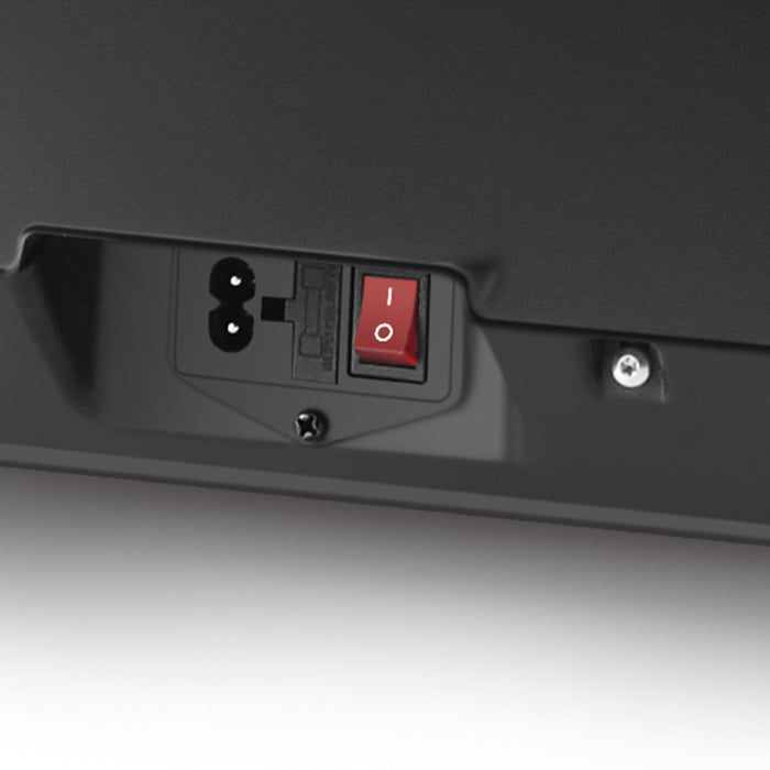 Fauteuil de massage Urban de Panasonic de 29,5 po en tissu d’apparence cuir avec Bluetooth et port USB - noir