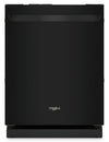 Lave-vaisselle encastré Whirlpool de 24 po et de 44 dBA avec commandes sur le dessus - noir - WDT550SAPB