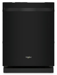 Lave-vaisselle encastré Whirlpool de 24 po et de 44 dBA avec commandes sur le dessus - noir - WDT550…