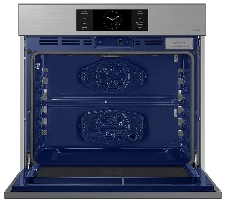 Four mural simple électrique Samsung de 5,1 pi³ et de 30 po avec caméra AI Pro CookingMC et Air Sous Vide - acier inoxydable - NV51CG700SSRAA