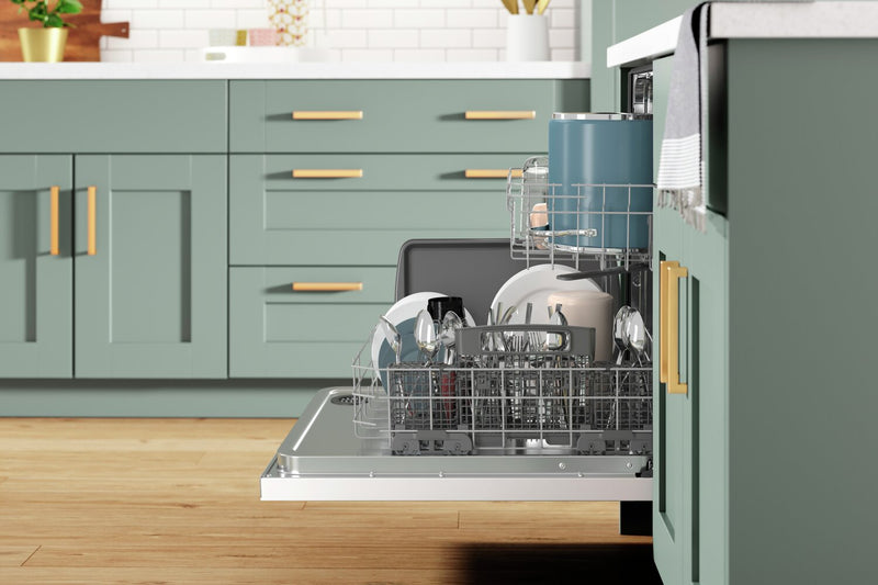 Lave-vaisselle encastré Whirlpool de 24 po et de 50 dBA avec commandes sur le dessus - blanc - WDT740SALW