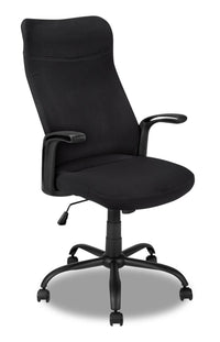 Chaise de bureau Roman de 23 po à conception ergonomique - noire