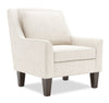 Fauteuil d’appoint club Sofa Lab personnalisable de 29 po fabriqué au Canada en tissu de chenille avec pattes en bois - beige Luxury Sand