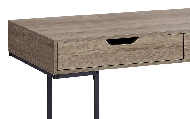 Bureau Butler de 47,25 po à 2 tiroirs - taupe