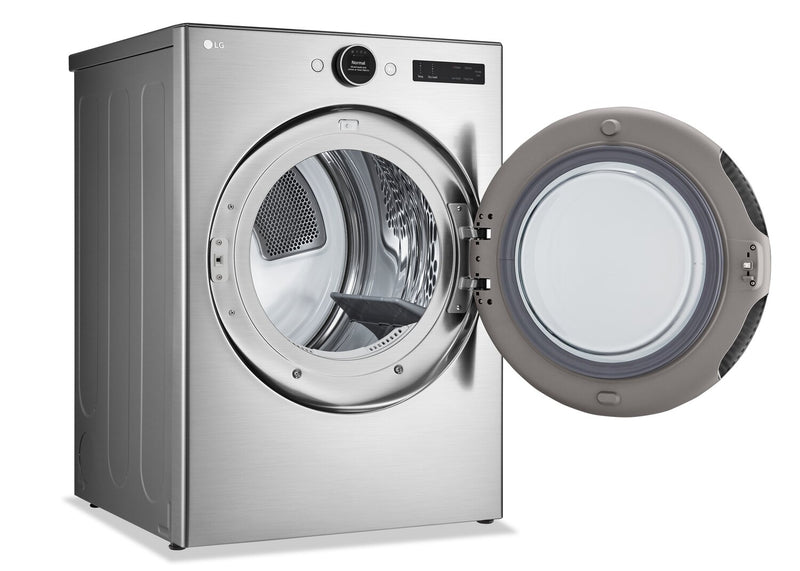 Sécheuse à gaz intelligente LG de 7,4 pi³ avec vapeur - acier graphite - superposable - DLGX5501V