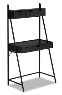 Bureau compact Norris de 31,5 po à 4 tiroirs - noir