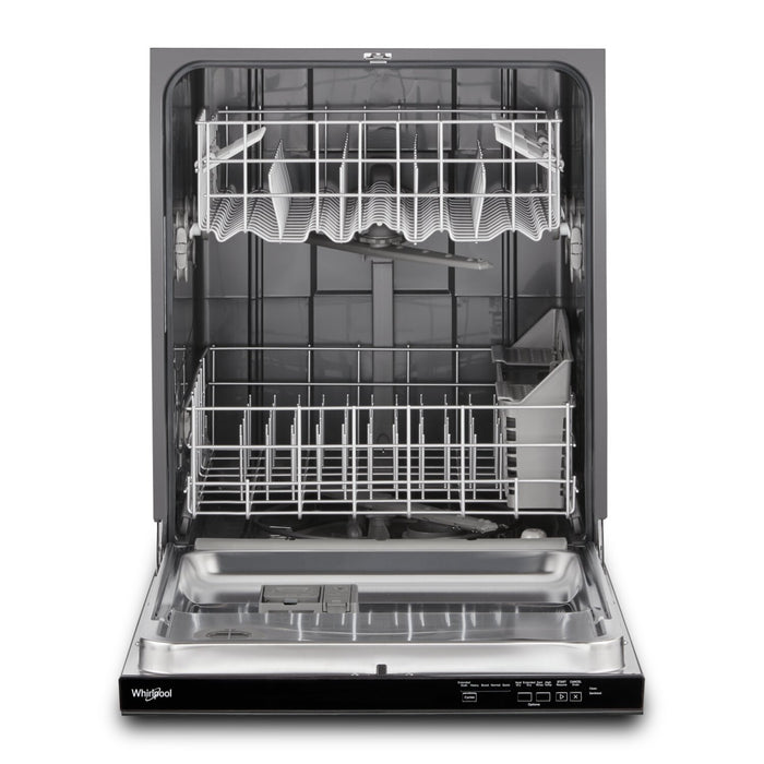 Lave-vaisselle encastré Whirlpool de 24 po et de 55 dBA avec commandes sur le dessus - noir - WDP540HAMB