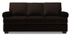 Sofa-lit personnalisable Roll de Sofa Lab de 86 po fabriqué au Canada en tissu de chenille avec accoudoirs enroulés - brun Luxury Chocolate