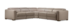 Sofa sectionnel à inclinaison électrique Modella 5 pièces - taupe