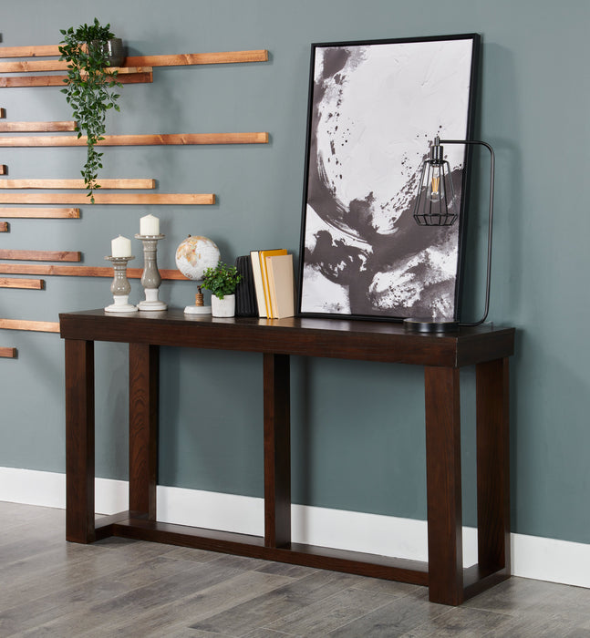 Table de salon contemporaine Watson de 67 po - bois brun foncé