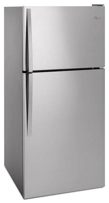 Réfrigérateur Whirlpool de 18,2 pi³ et de 30 po à congélateur supérieur - acier inoxydable monochrome - WRT318FZDM