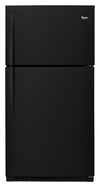 Réfrigérateur Whirlpool de 21,3 pi³ et de 33 po à congélateur supérieur - noir - WRT541SZDB