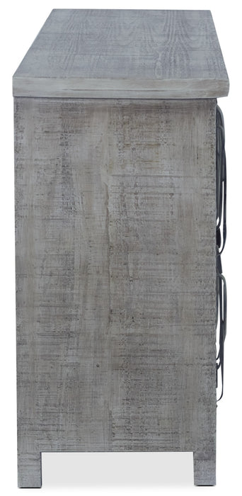 Armoire décorative Makati de 38 po - crème