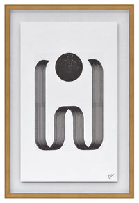 Imprimé encadré serpentin II - 24 po x 36 po