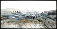 Promenade au lac à l’acrylique - 32 po x 62 po