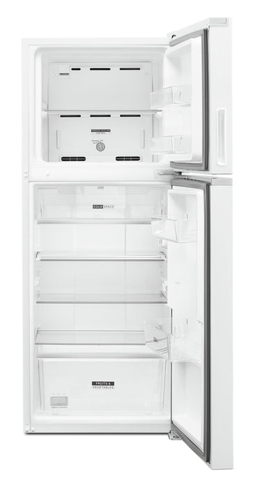 Réfrigérateur Whirlpool de 11,6 pi³ et de 24 po à congélateur supérieur - blanc - WRT312CZJW
