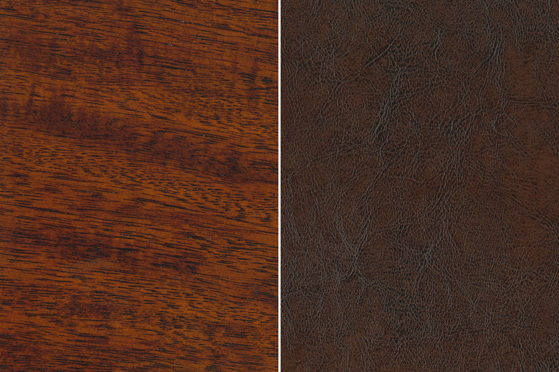 Ensemble de salle à manger Aran 5 pièces avec table de 60 po (L) et 4 chaises - brun