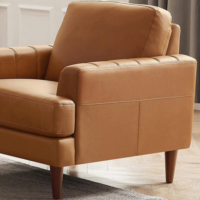 Fauteuil Cassis de Hydeline en cuir - brun