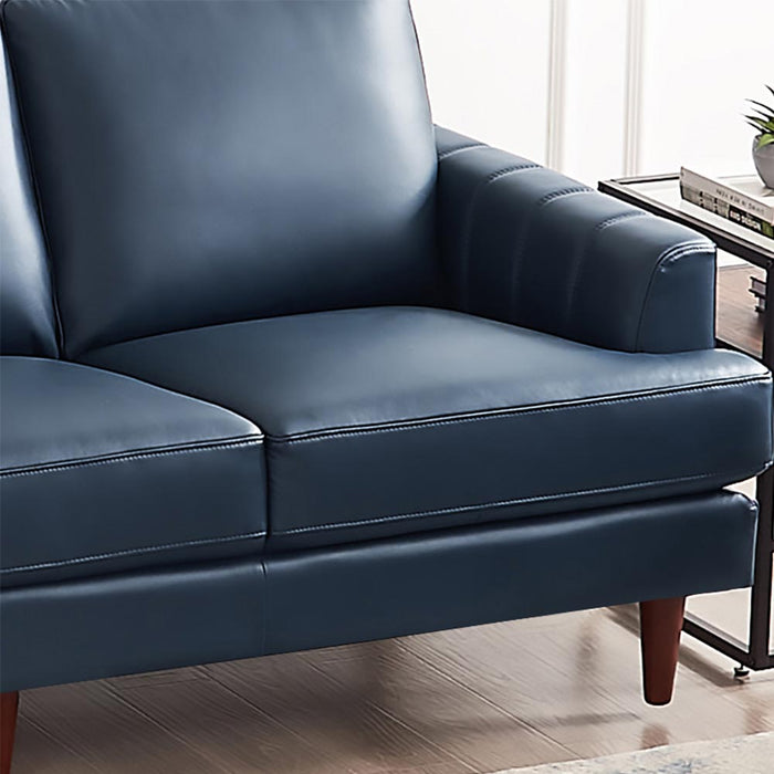 Causeuse Cassis de Hydeline en cuir - bleu marine